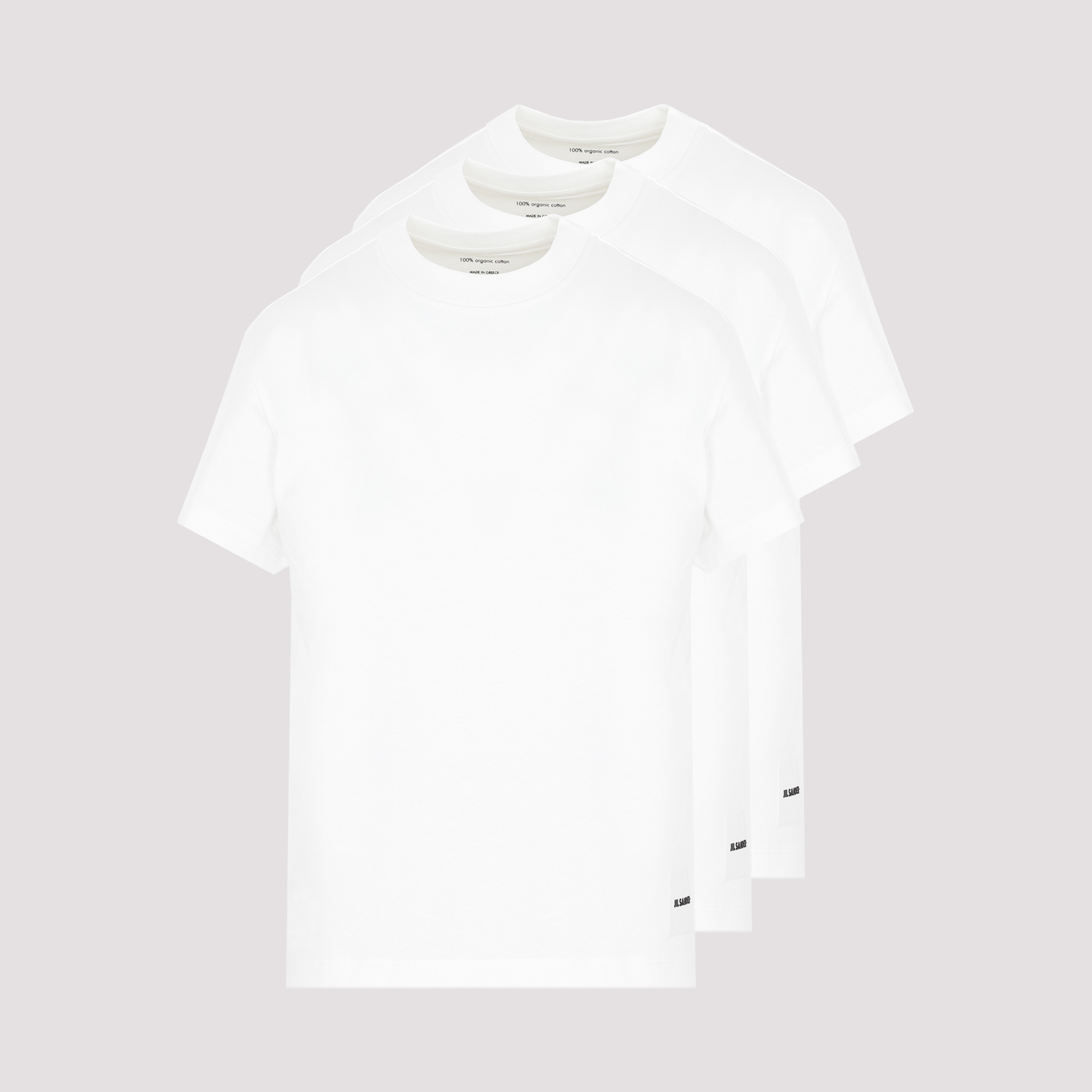 Jil Sander Women's White 3 Pack T-Shirt Cotton Tshirt