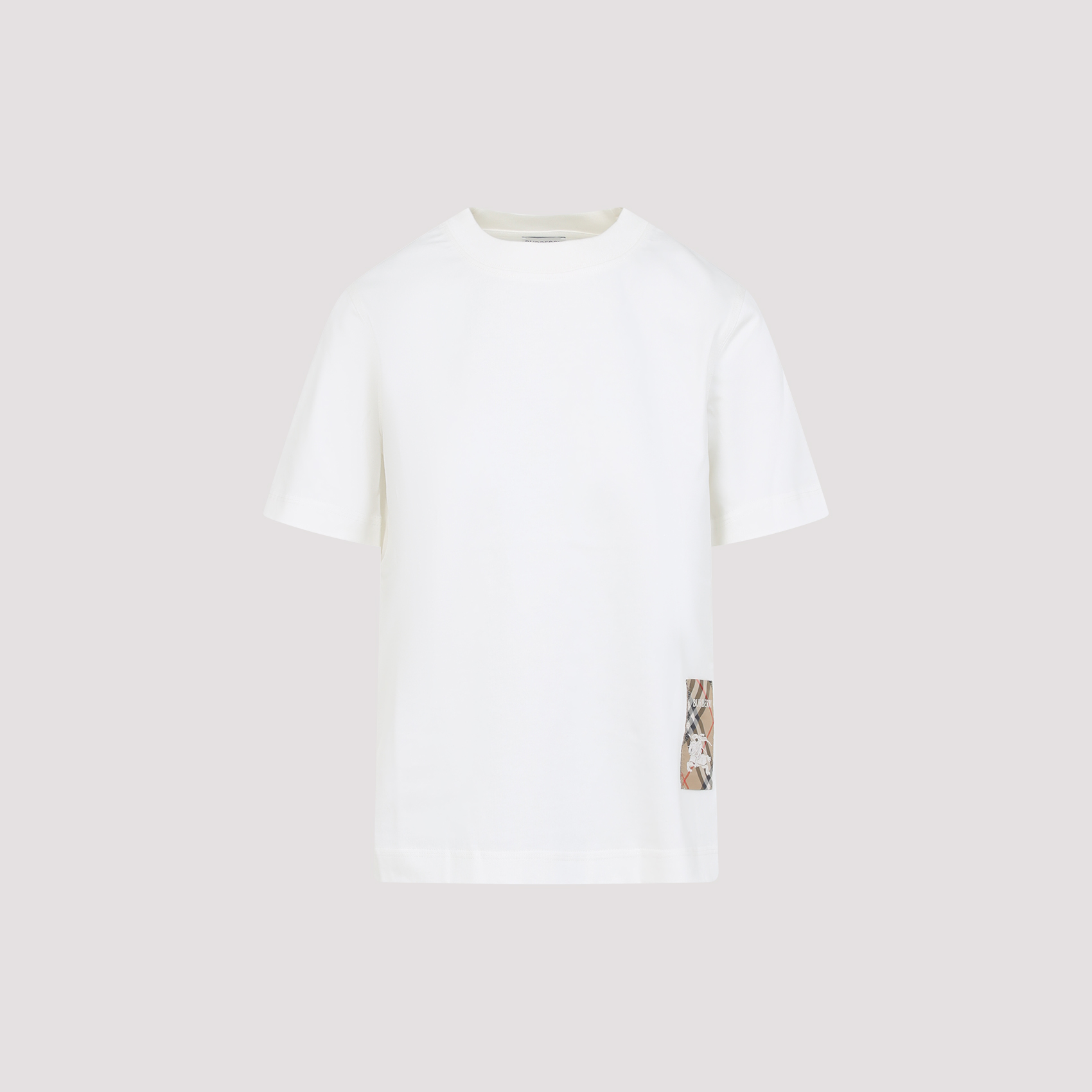 Burberry Women's Nude & Neutrals T-Shirt Cotton Tshirt
