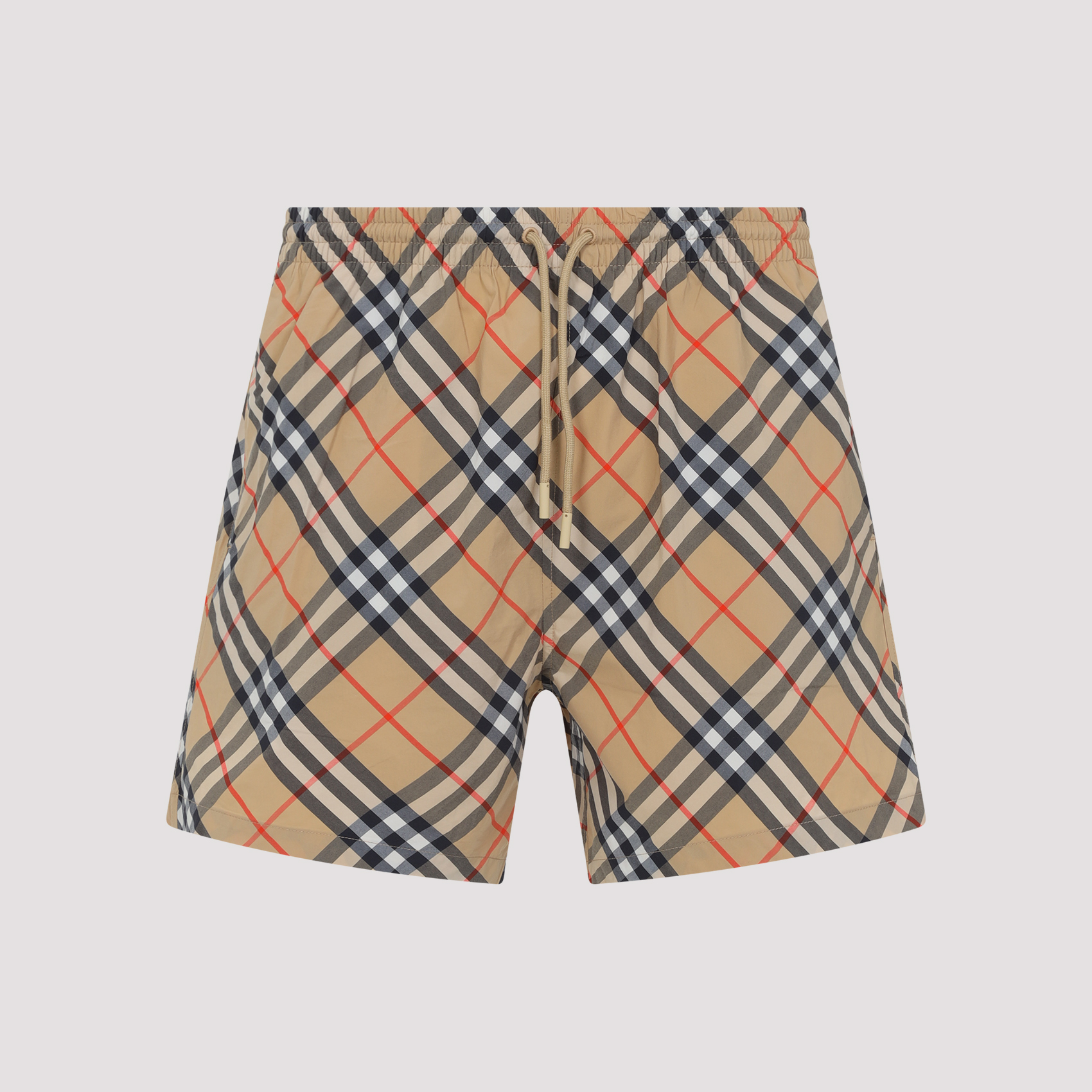 Burberry Men's Nude & Neutrals Check Shorts Polyamide