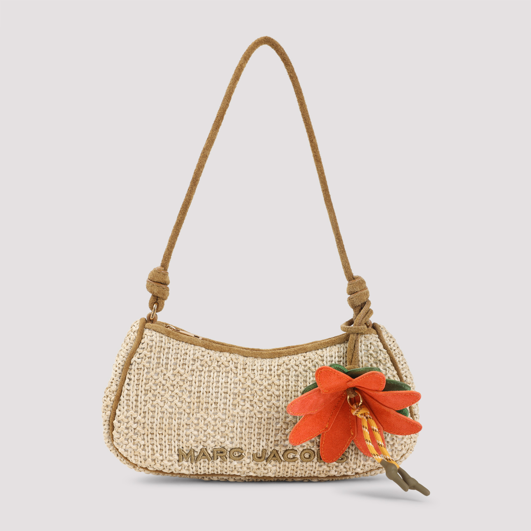 Marc Jacobs Women's Nude & Neutrals The Summer Handbag Suede Leather Twill Bag