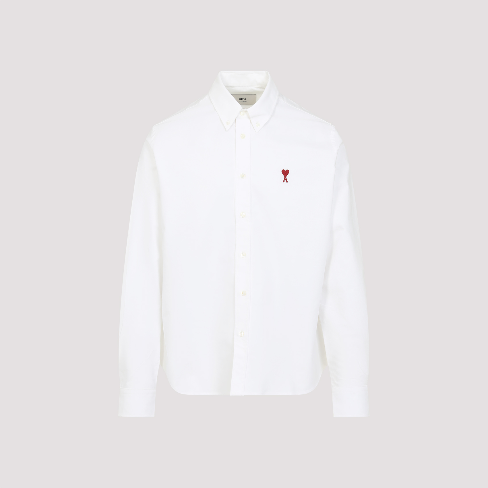 Ami Paris Men's White Ami Classic Adc Shirt Cotton