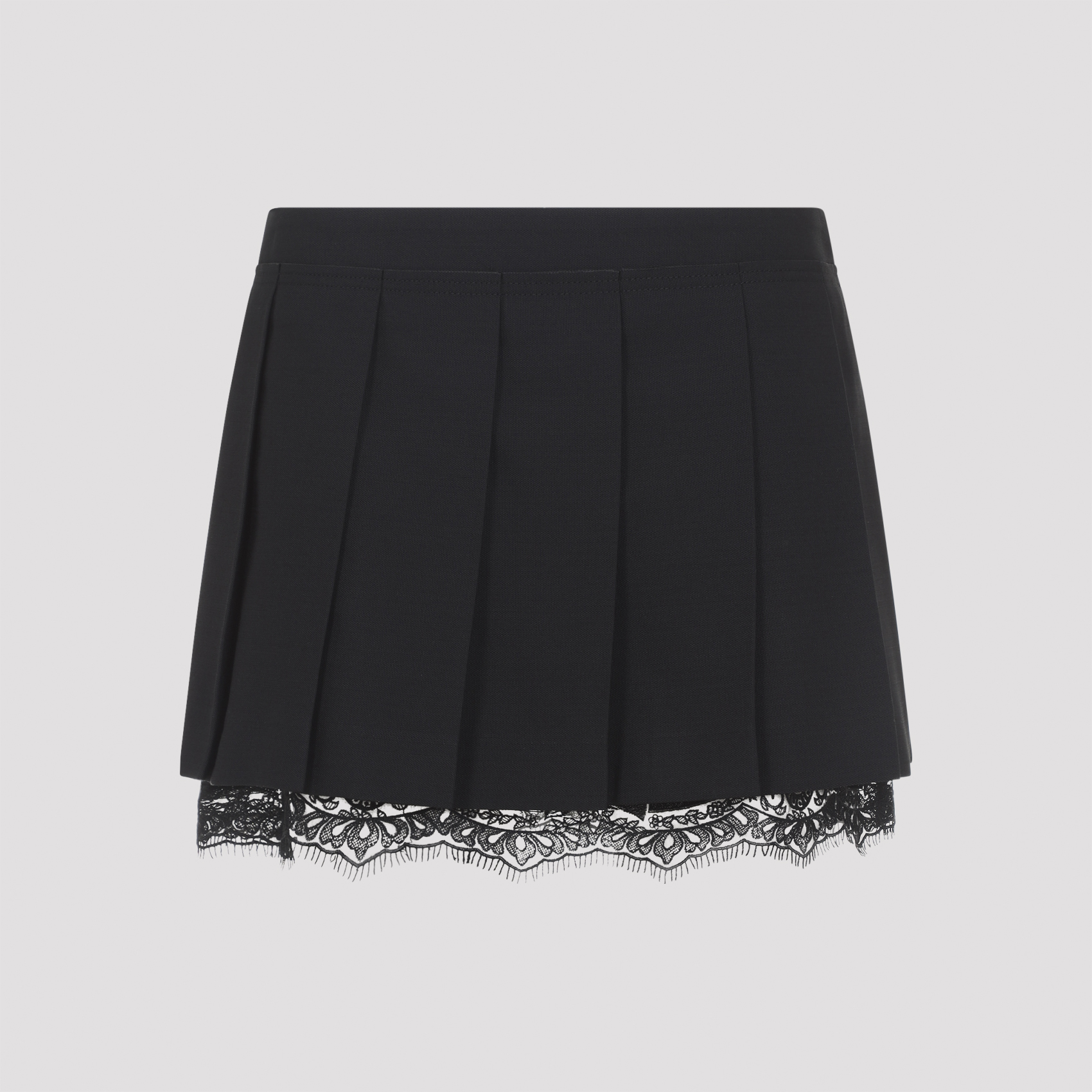 Acne Studios Women's Black Wool Mini Skirt Polyester