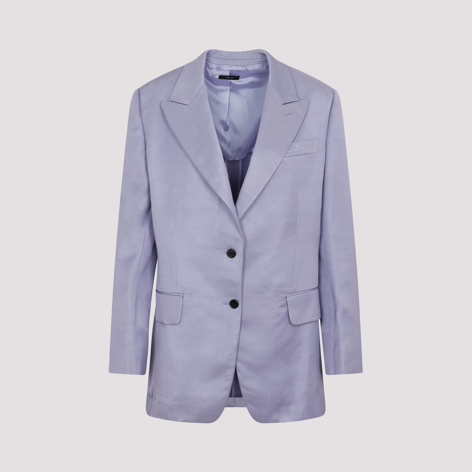 Tom Ford Women's Pink & Purple Soft Fluid Twill Boyfriend Jacket Viscose