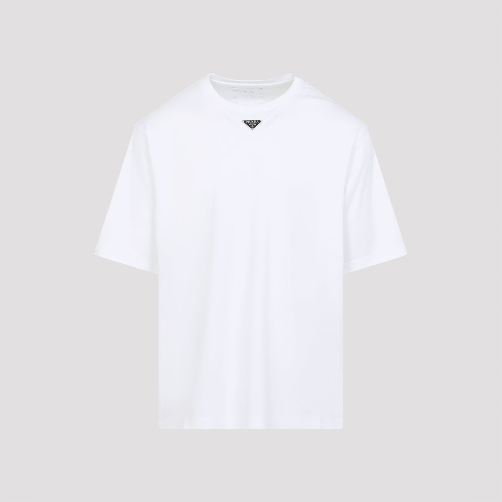 Prada Men's White Cotton T-Shirt Tshirt