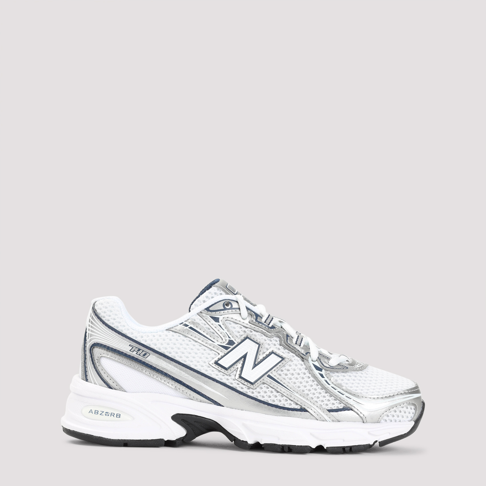 New Balance Women's White 740 Sneakers Leather Textile Rubber Shoe