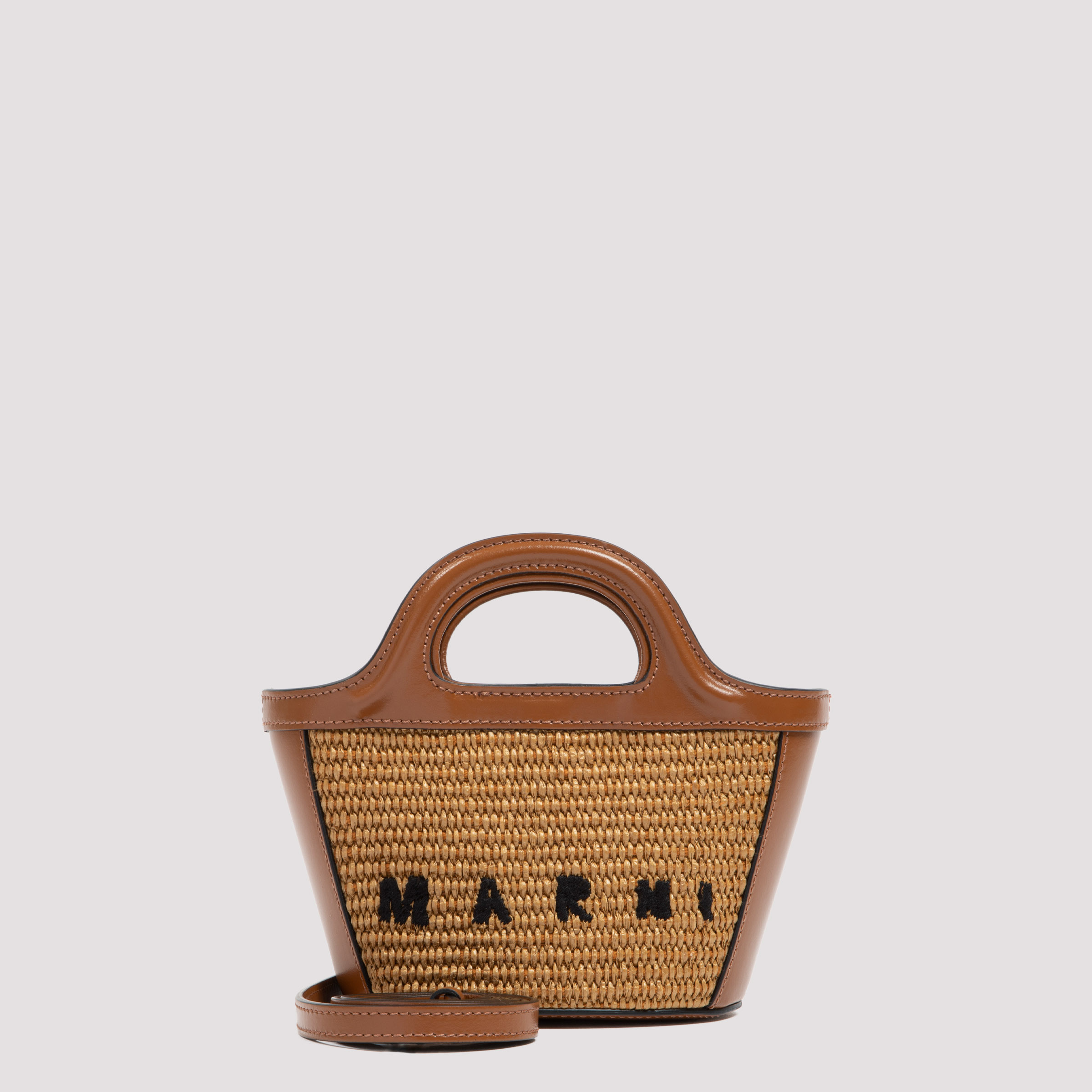 Marni Women's Nude & Neutrals Tropicalia Micro Bag Cotton Polyamide